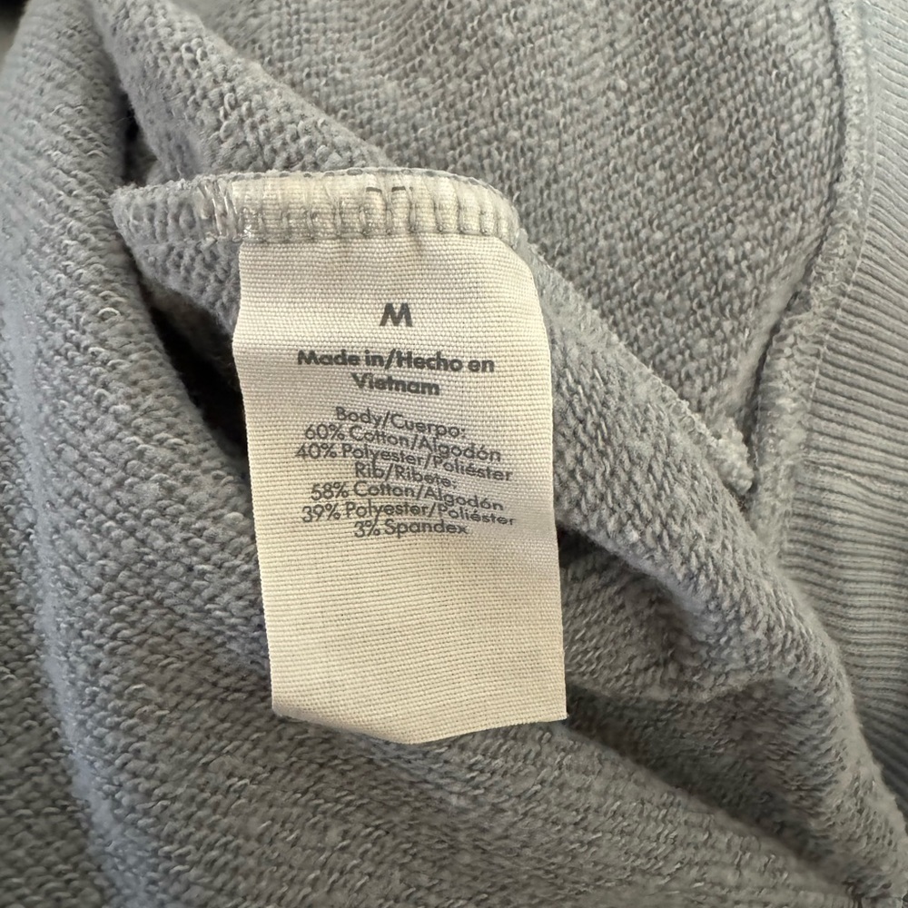 NWT! Men’s buttery soft light blue hooded oversized sweatshirt Medium - Picture 4 of 5